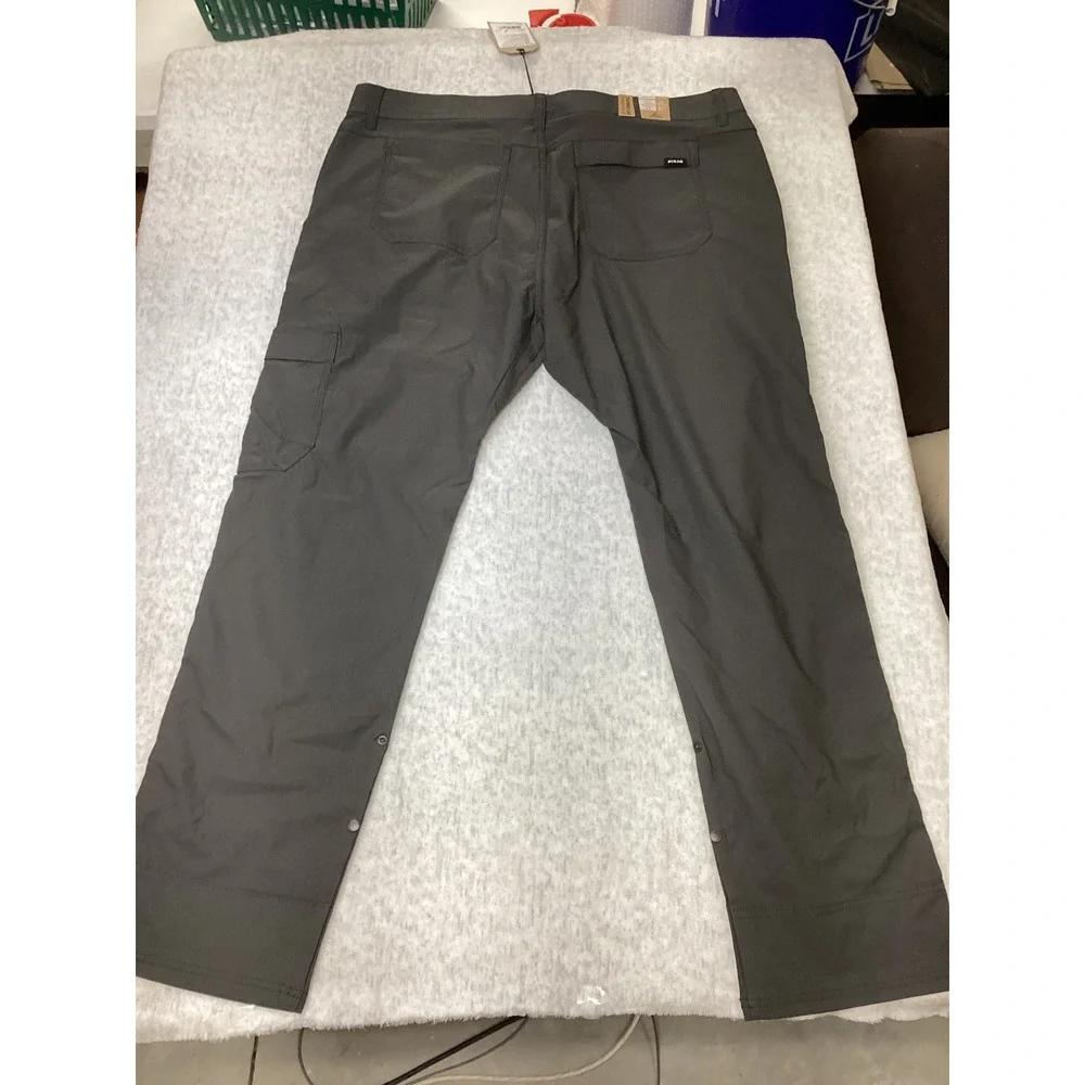 Prana‎ Stretch Zion Slim Pant II Mens 40x32 Dark Iron Gray Tapered Hiking